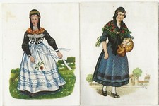 58/676 SAMMELBILDER  DDR 1955 TRACHTEN MAGDEBURGER BÖRDE FRIESIN INSEL FÖHR ROSE