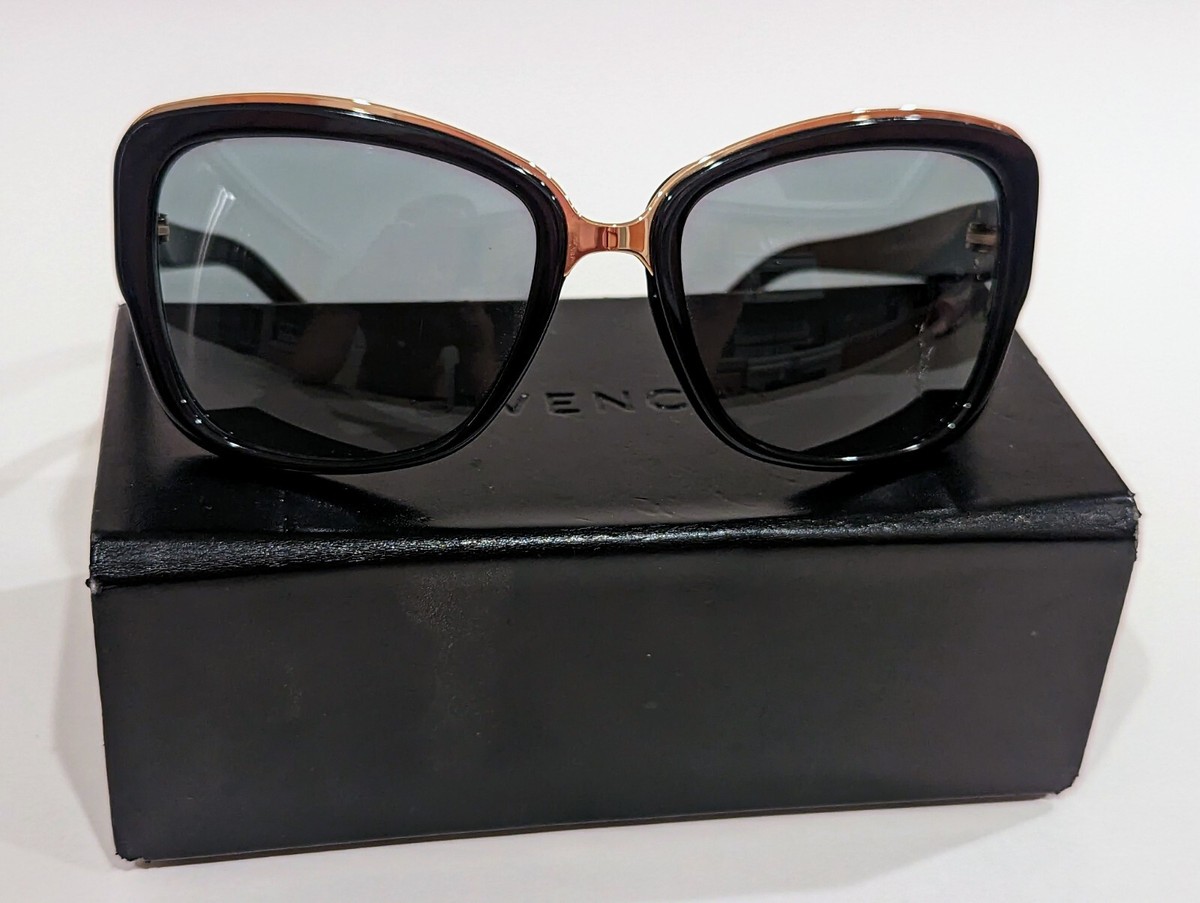 Givenchy SGV827 0700 Authentic Sunglasses - Black Frames
