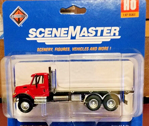 Cama plana de 3 ejes Walthers SceneMaster 949-11652 HO International Red 7600 | Zustand: New