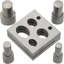 Jewelry Making Jewelers Tool Oval Disc Cutter Set of 4 With Long Punch