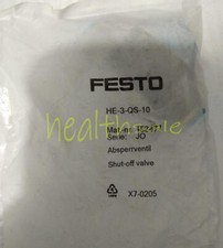 One New FESTO HE-3-QS-10 153477 globe valve