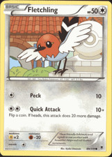 POKEMON CARD FLETCHLING 89/119 NO 661 TINY ROBIN POKEMON TCG CCG