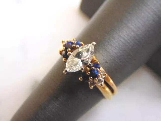 Marquise cut 2024 sapphire ring