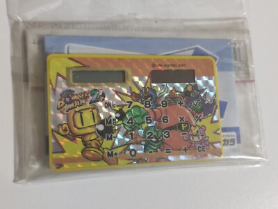 Super Bomberman 2 Calculator Taschenrechner Sammlerstück Hudson 1994 NEU SELTEN