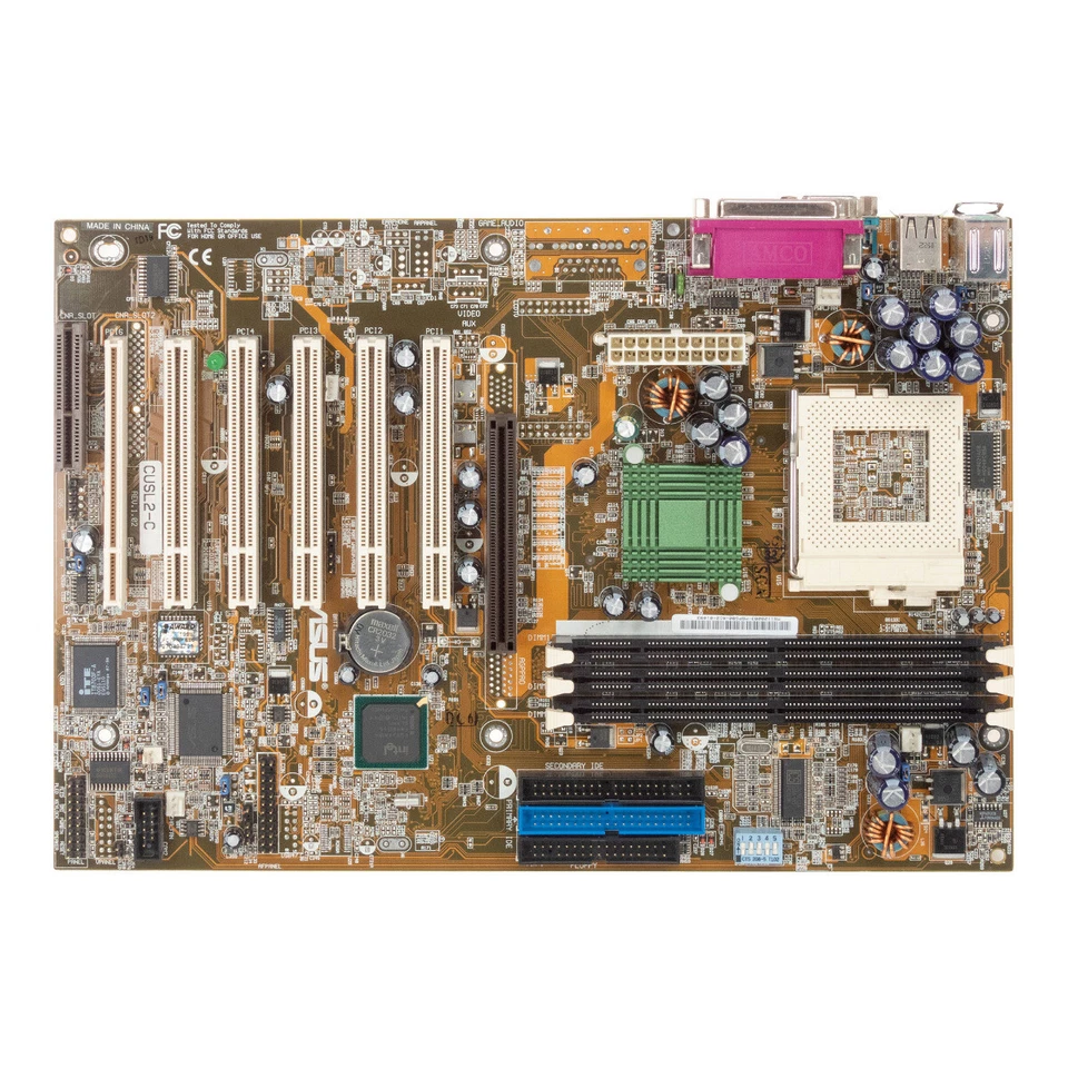 Motherboard ASUS CUSL2-C Socket 370 Sdram AGP PCI - Image 2 of 3