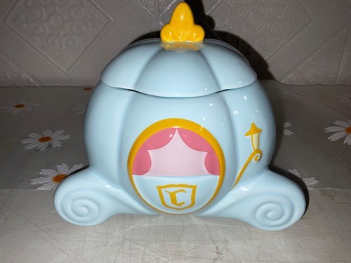 Rae Dunn Bibbidi Bobbidi Boo Cinderella Coach Canister Cookie Jar Disney - Picture 1 of 8