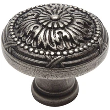 Cosmas Cabinet Hardware Weathered Nickel Round Cabinet Knob #9460WN