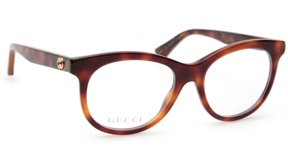 NUEVO MARCO GAFAS GUCCI GG 0167O 002 Havana 51-18-140mm B42 Italia Foto 3 de 4