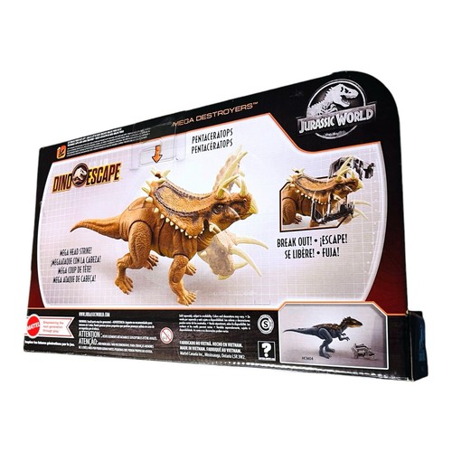 Mega Destructores Jurassic World Pentaceratops 14" Dino Escape Triceratops NUEVO EN CAJA - Imagen 12 de 12