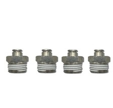 12npt Male X 14 Hose Air Fittings Air Ride Push In Bags Set Of 4