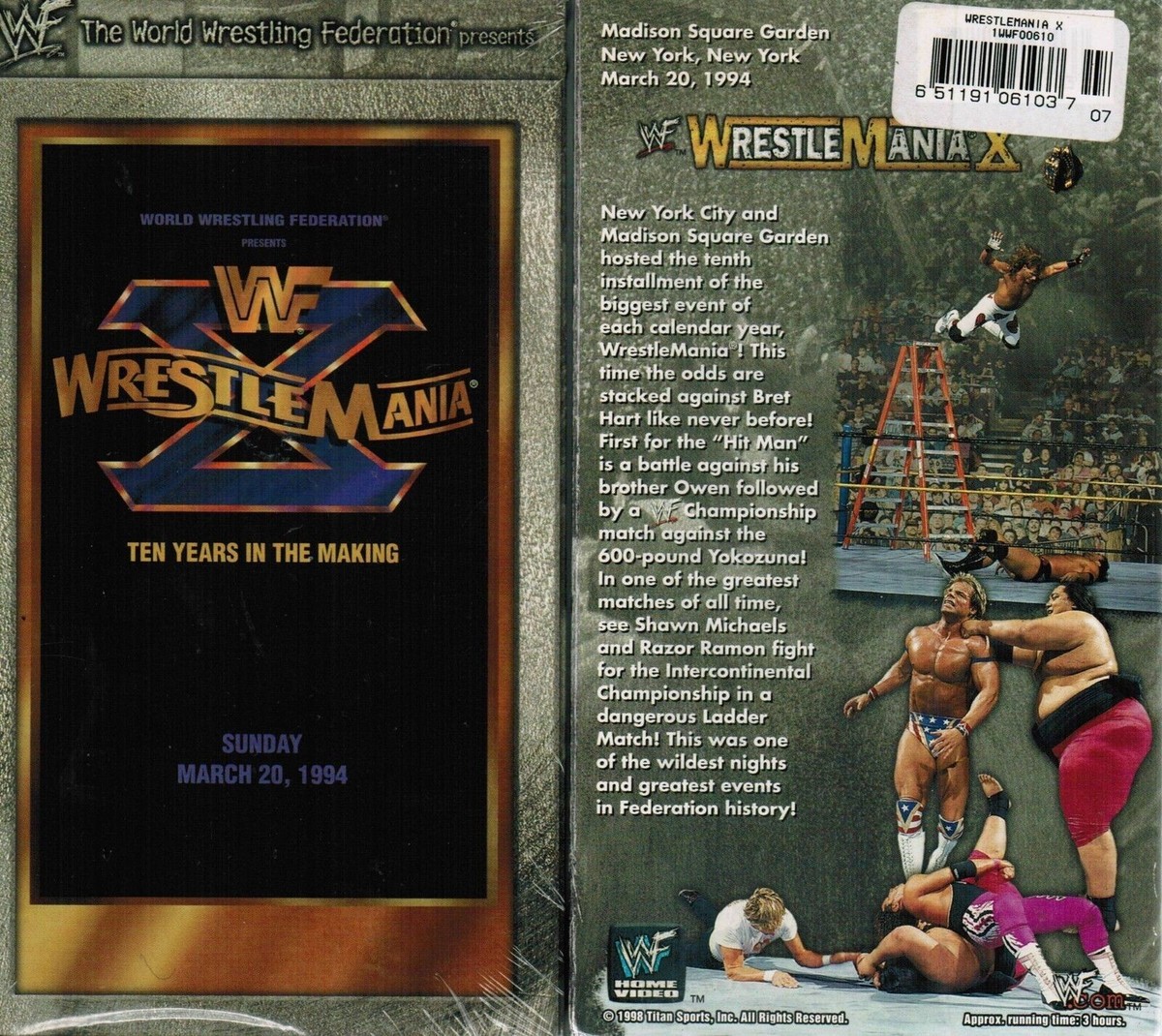 WWF - WrestleMania 10 (VHS, 1999) for sale online | eBay