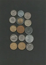 15 ältere Münzen aus der ganzen Welt. Wahre Fundgrube . Teilweise wertvoll.