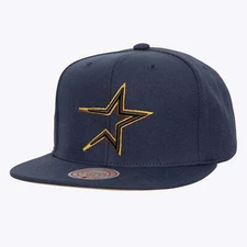 MENS MITCHELL & NESS MLB LOGO ECLIPSE SNAPBACK COOP ASTROS