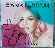 Emma Bunton Signed My Happy Place CD Cover - Spice Girls, Baby Spice