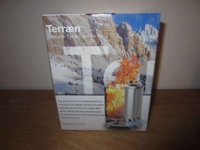 Terraen Indoor/ Outdoor Fire Pit Stainless Steel *NEW IN SEALED BOX*