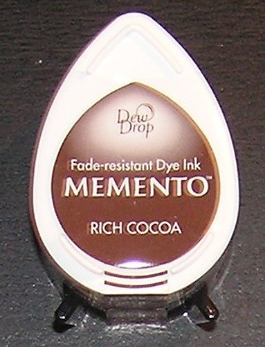 Stempelkissen Stempelfarbe Memento DewDrop rich cocoa Tinte Mini MD800