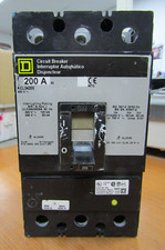   SQUARE D 200 AMP CIRCUIT BREAKER 3 POLE 480 VAC KCL34200.