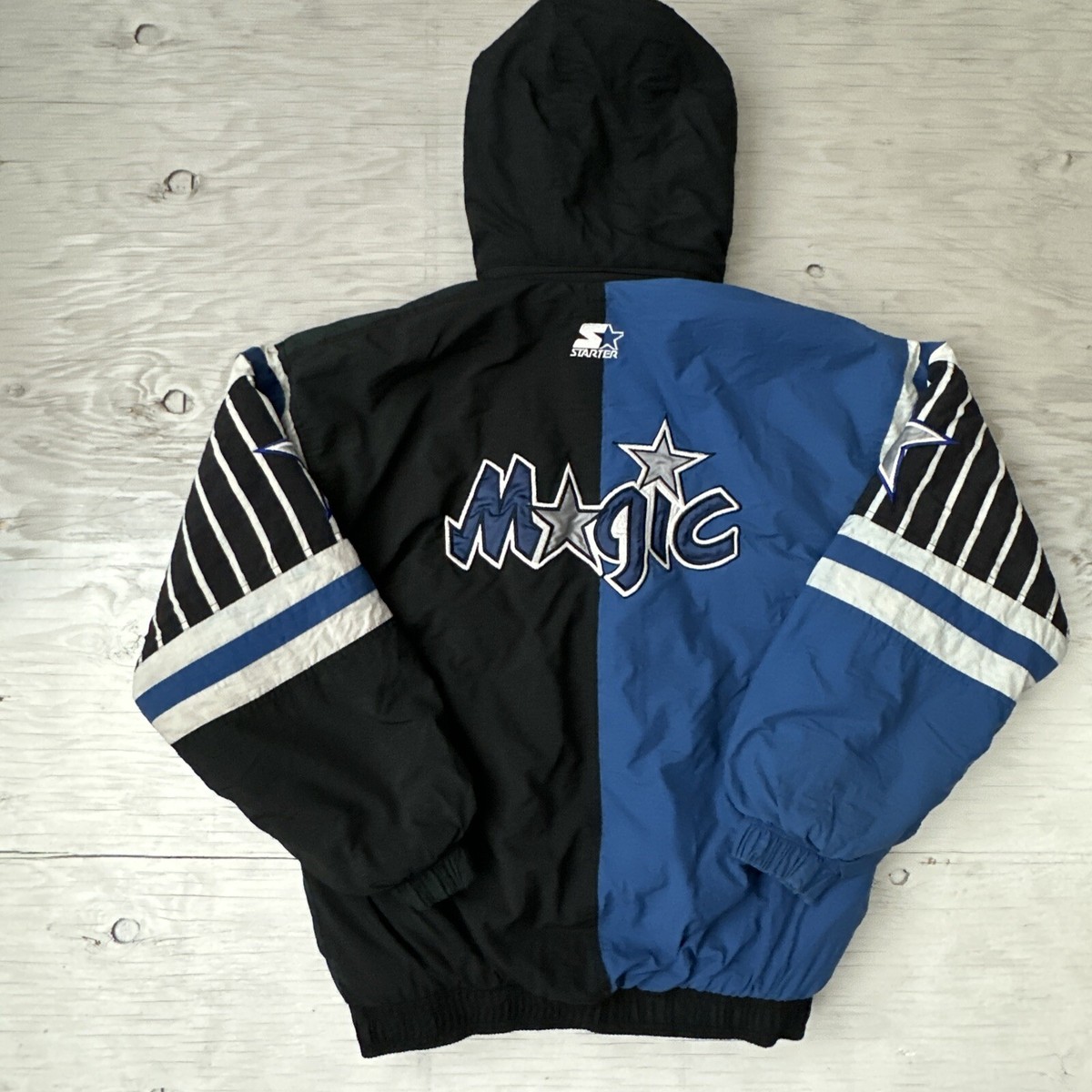 Vintage 90s Distressed NBA Orlando Magic Full Zip Starter Vintage 90s Distressed NBA Orlando Magic Full Zip Starter
