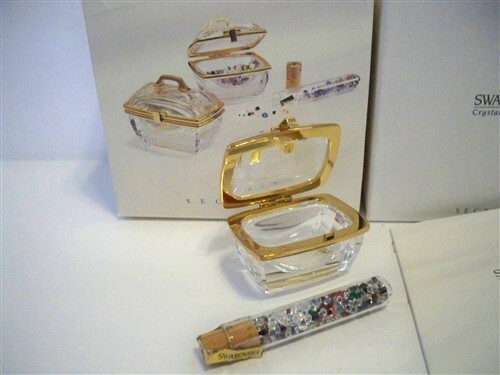 Swarovski Crystal Memories ワインボトルセット Swarovski Picnic Wine Set with Basket Crystal Memories