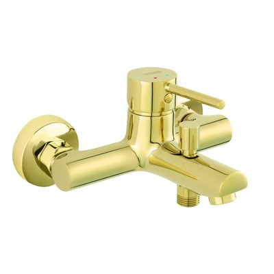 Wannenarmatur Bad Armatur Badewanne Wasserhahn Gold von Ferro Modell Fiesta
