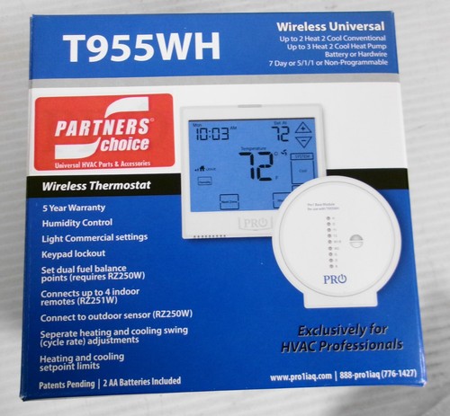 Pro1 T955WH Wireless Touchscreen Thermostat - Picture 4 of 4