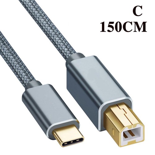 USB Type-C to USB B 2.0 Printer Cable Scanner Laptop; New Lot S5 E5 E7 L0J L1T7 - Picture 15 of 17