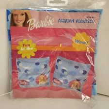 2001 Rand Barbie Fashion Water Pool Floaties Polka Dots Arm Floats NOS NEW