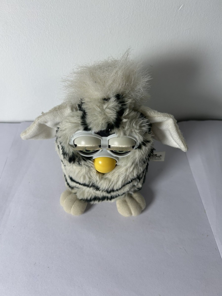 Rare Vintage 1998 Original Furby Black & White Zebra Stripes