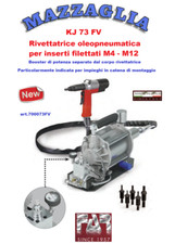FAR RIVETTATRICE OLEOPNEUMATICA KJ73FV PER INSERTI FILETTATI M4 ÷ M12  700073FV