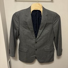 J. Crew Ludlow Slim Fit Unstructured Canonico Flannel Wool Suit Jacket Size 44R