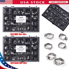80Pc AZDENT Dental Orthodontic Bands with Buccal Tube First Molar Roth/MBT 022"