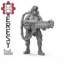 Female Bounty Hunter MAW HL18 28mm Imperial Guard Sisters of Battle Heresy Lab