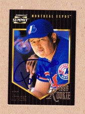 Tavo Alvarez signed 1998 Pinnacle Summit card #168-Montreal Expos