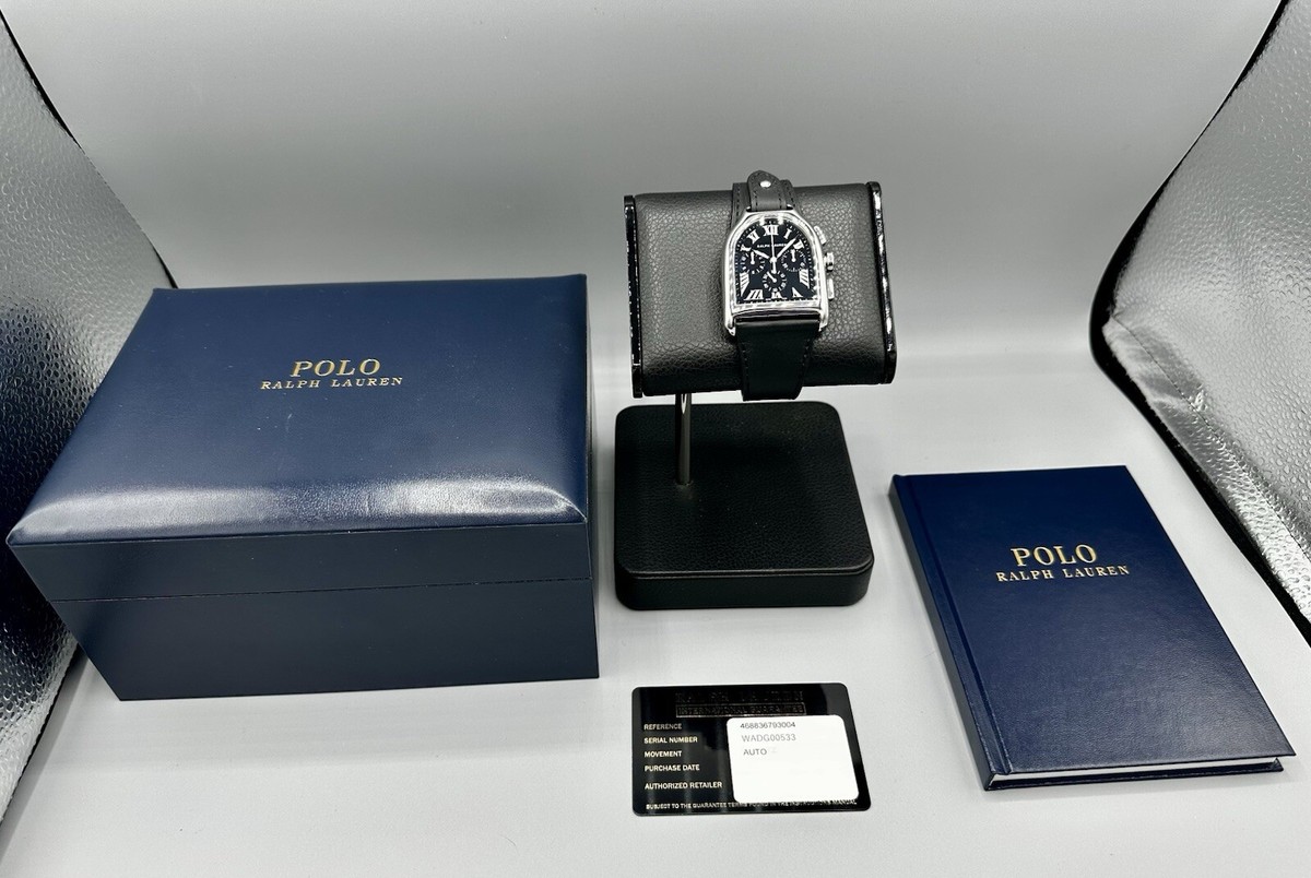 Ralph Lauren Stirrup Chronograph Black lacquer Dial JLC