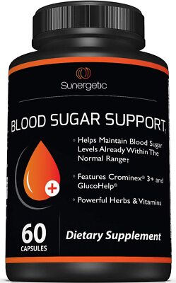 Apoya los niveles saludables de azúcar y glucosa en sangre, 60 cápsulas