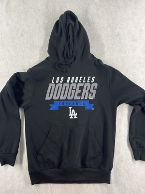 Stitches MLB Los Angeles Dodgers Men's Black Pull Over Hoodie Size