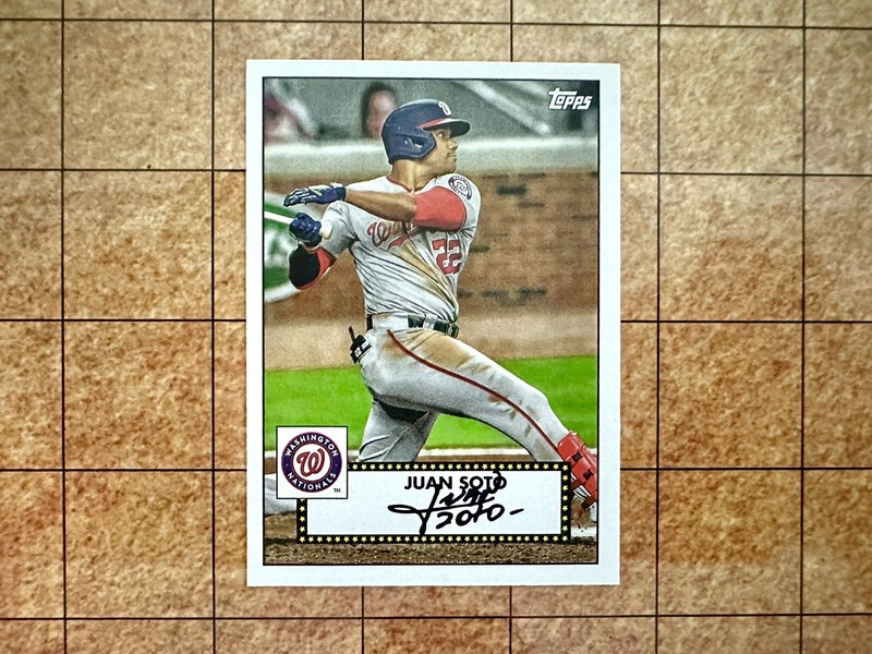 2021 Topps 1952 Redux T52-9 Juan Soto Washington Nationals