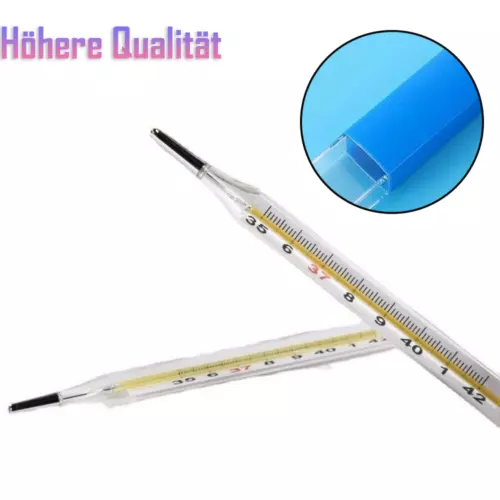 Medical Mercurial Glass Thermometer, Screen Clinical Large ScreenClinical - 1pc - Picture 2 of 8