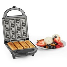 VonShef Stick Waffle Maker Iron Machine Electric 4 Slice Automatic Temp Control