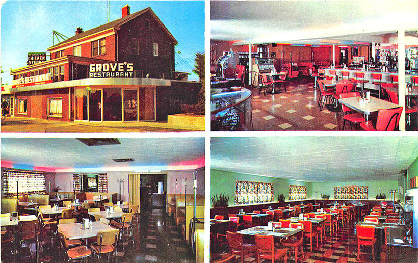 Decatur IL Grove Restaurant Multi-View Juke Box Interior Exterior ...