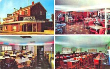 Decatur IL Grove Restaurant Multi-View Juke Box Interior Exterior Postcard