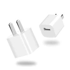 Lot White USB 1A Power Adapter AC Home Wall Charger US Plug FOR iPhone 5 6 7 8 X
