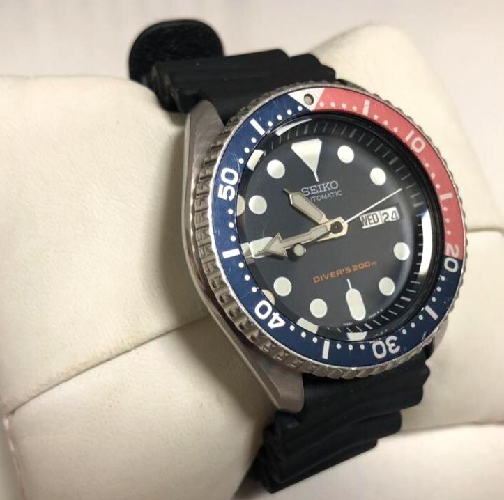 SEIKO ネイビーボーイ SKX009 ペプシ 7S26-0020 Seiko SKX009 Navy Boy 7S26 0020 Automatic Diver Pepsi Bezel