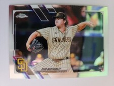 2021 Topps Chrome Baseball -Chrome-Refractor-Auto-Sapphire-Color!