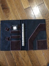Vtg New Suede Leather Portfolio Planner 6 Ring Hand Crafted 9 X 7 READ  145 