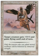 Magic the Gathering MTG Angelic Blessing (3) Starter 1999   LP