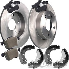 BREMSSCHEIBEN BELÄGE HANDBREMSE HINTEN für MERCEDES C/E-KLASSE W202 W203 W210