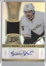 2013 Panini Select Rookie Jersey Silver Prizm 46/99 Sami Vatanen #263 Auto 2a8
