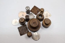 Vtg Brass Weights Set Antique Grams Milligrams For Balance Scale & Calibration