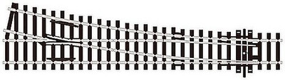 Peco Code 100 Medium Right Hand Turnout w/Electrified Frog - Model Train Track